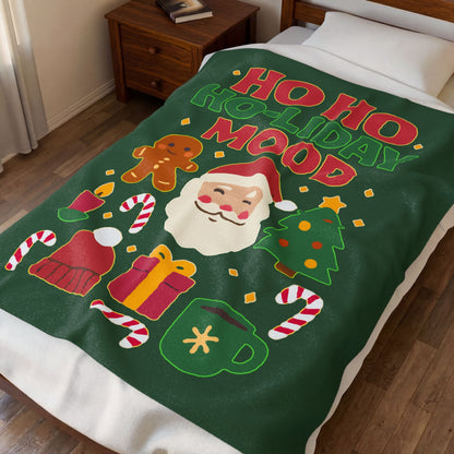 Ho Ho Ho-liday Mood - Plush Blanket