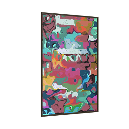 Colorful Abstract Marble - Framed Canvas