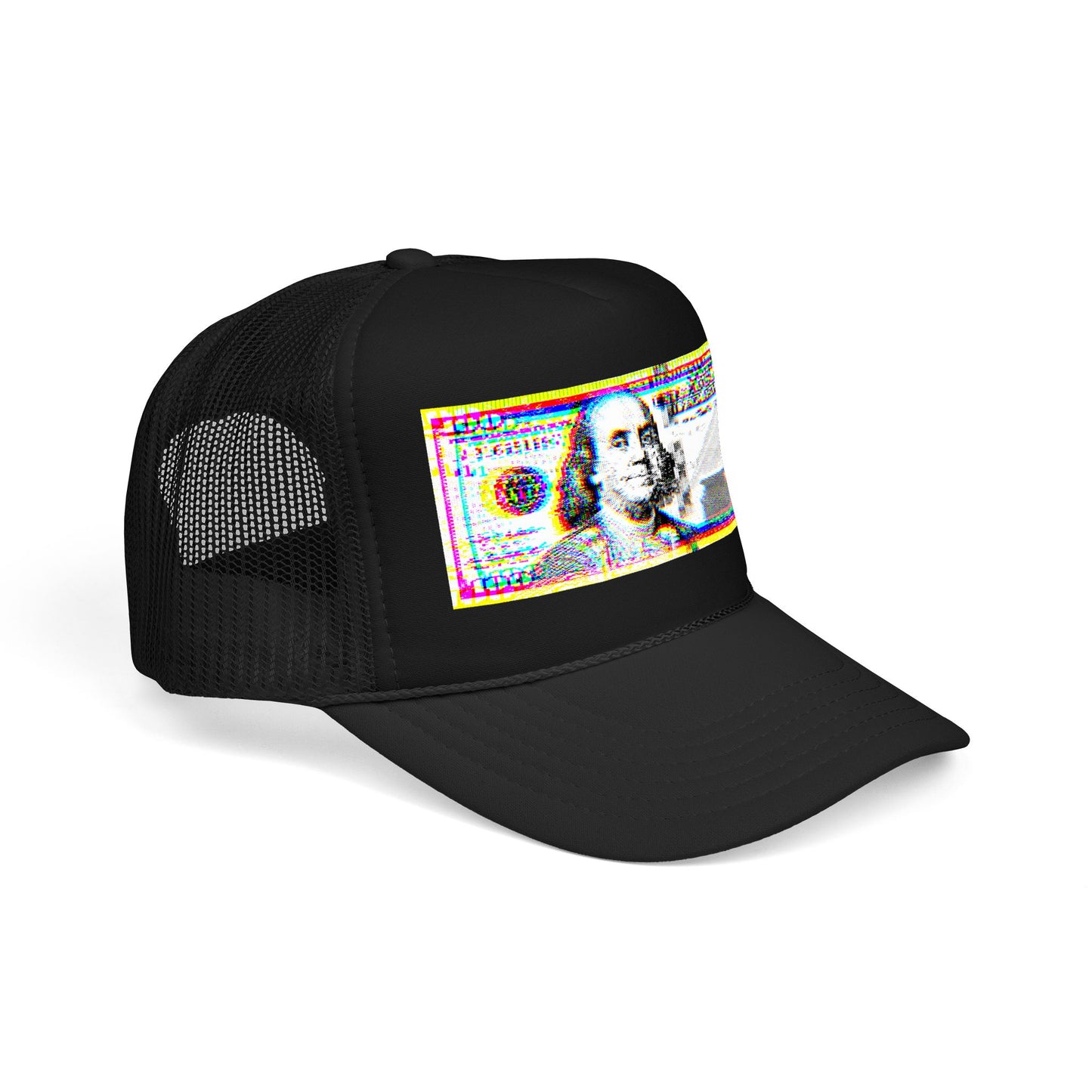 100 Dollars Bill - Neon Color Explosion - Cap