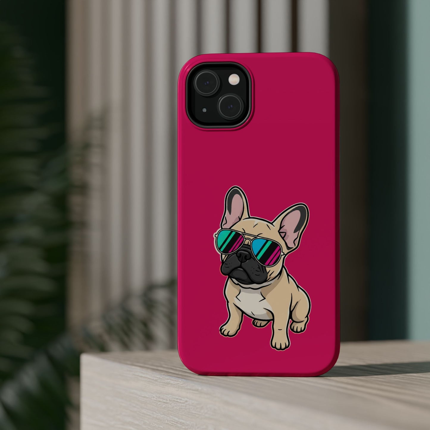French Bulldog with Sunglasses - Magnetic Phone Case