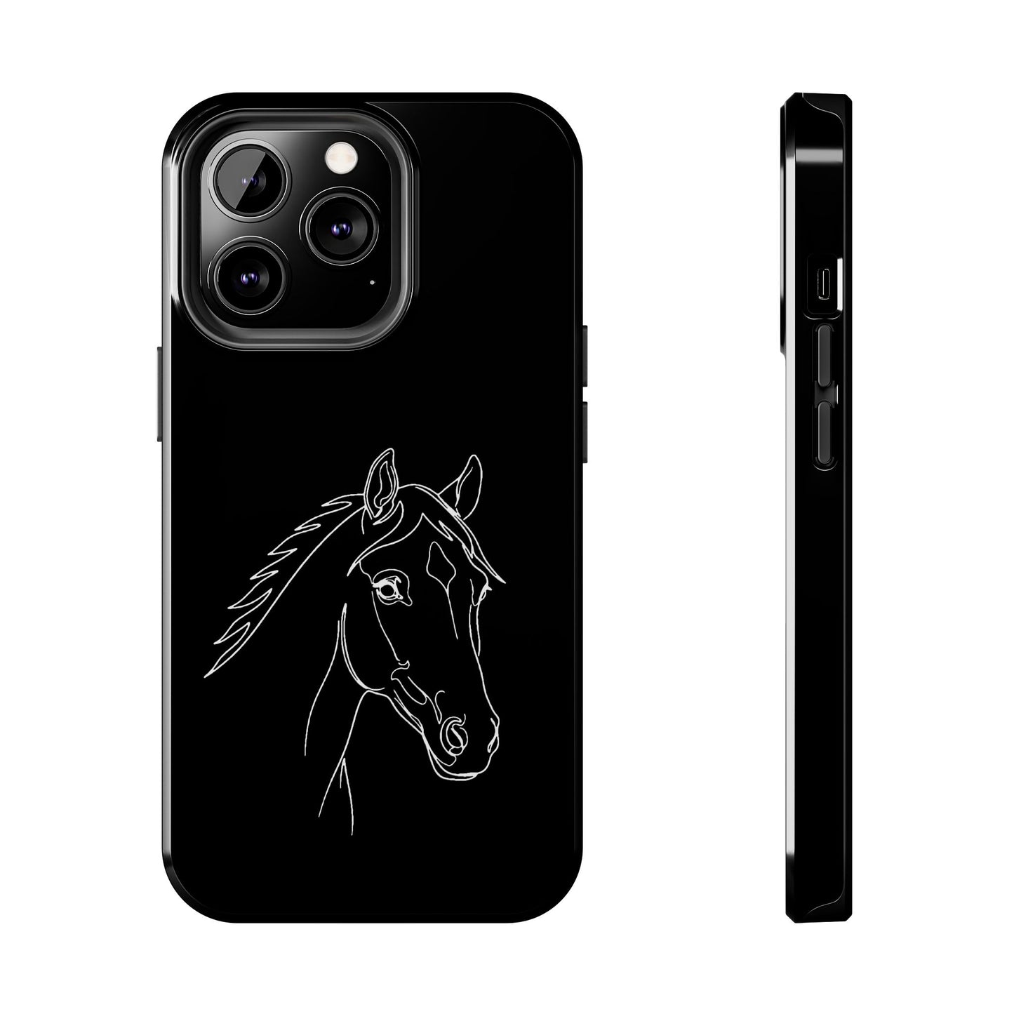 Horse Portrait Sketch - Phone Case