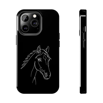 Horse Portrait Sketch - Phone Case