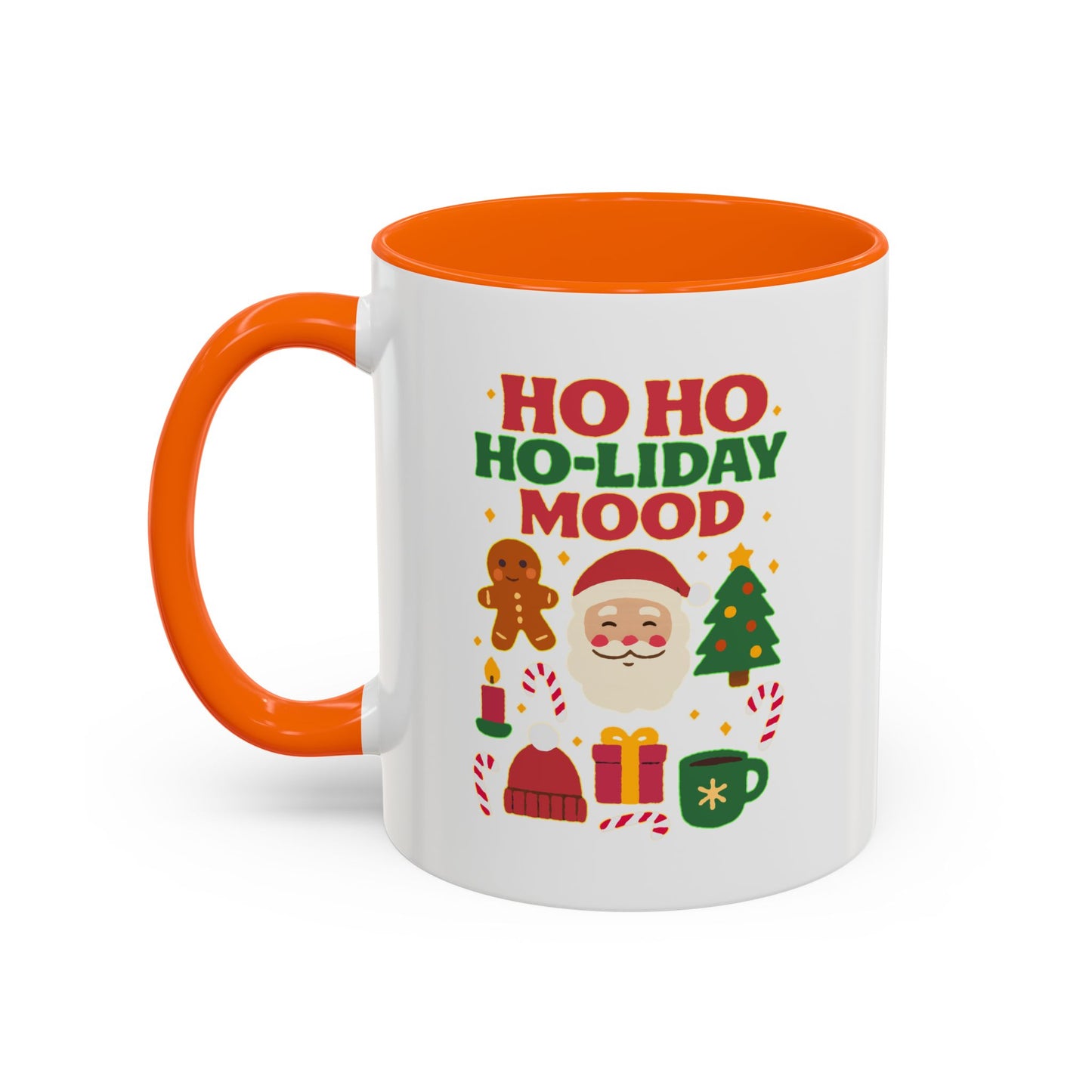 Ho Ho Ho-liday Mood - Color Accent Mug