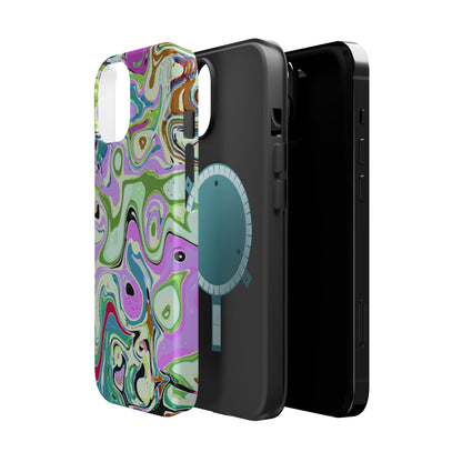Vibrant Multi‑Color Swirl - Magnetic Phone Case