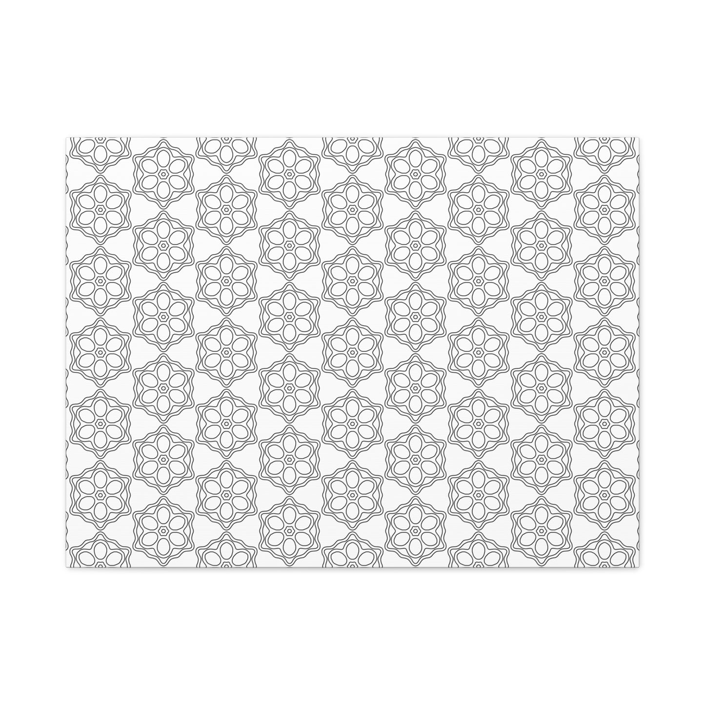 Elegant Geometric Wall Art Canvas, Modern Home Decor, Gray Pattern Stretched Canvas, Minimalist Artwork, Gift for New Home