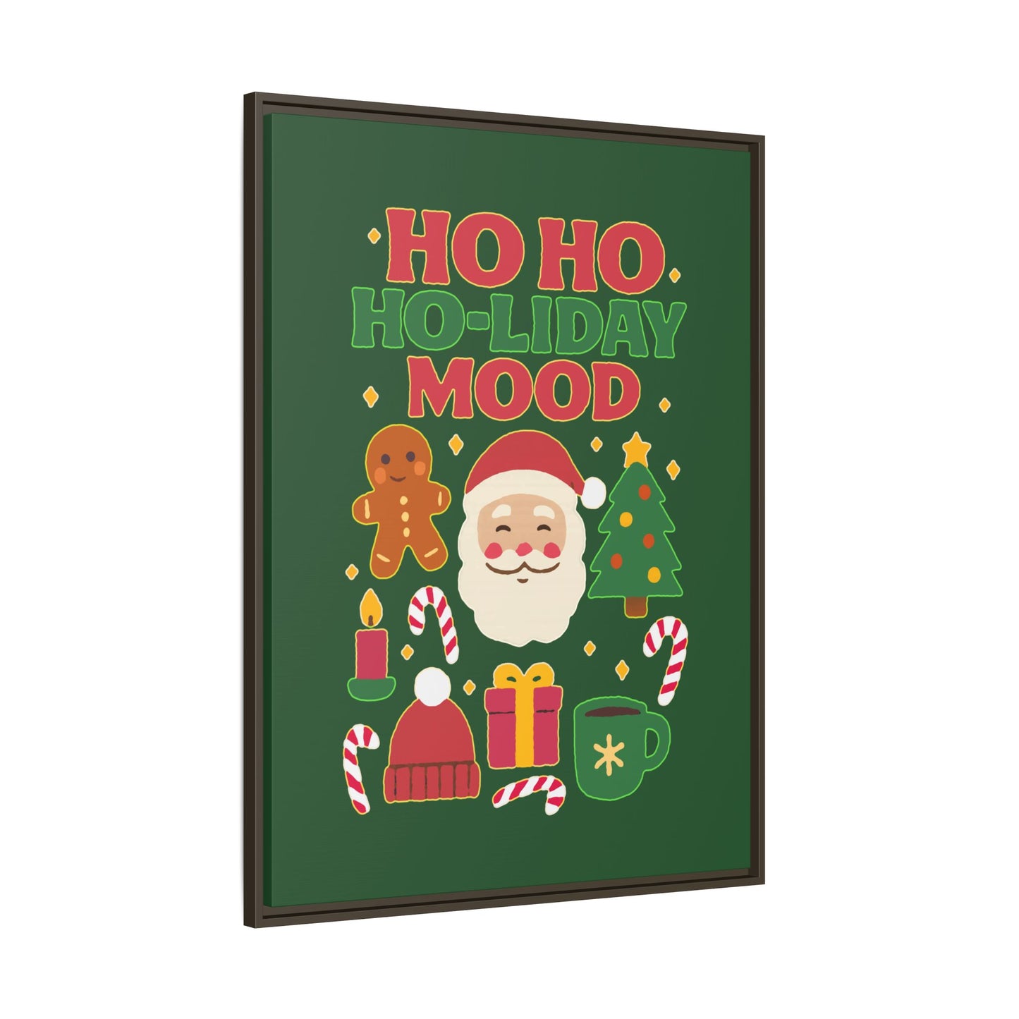 Ho Ho Ho-liday Mood - Framed Canvas