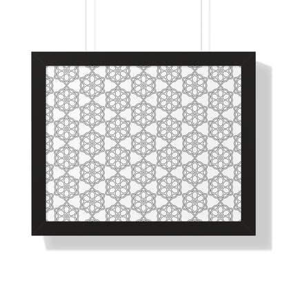 Elegant Geometric Framed Poster, Modern Wall Art, Home Decor, Gift Idea, Minimalist Design, Living Room Decoration