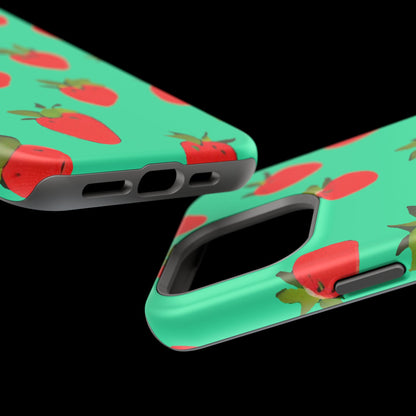 Strawberry Pattern - Magnetic Phone Case