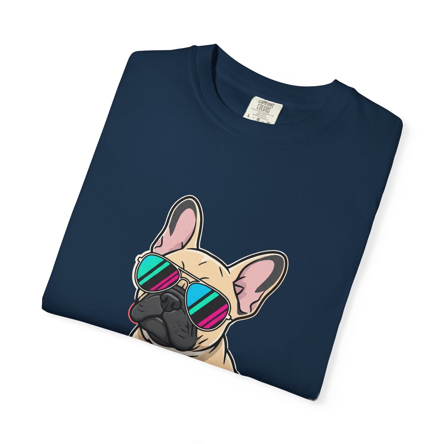 French Bulldog with Sunglasses - T-Shirt