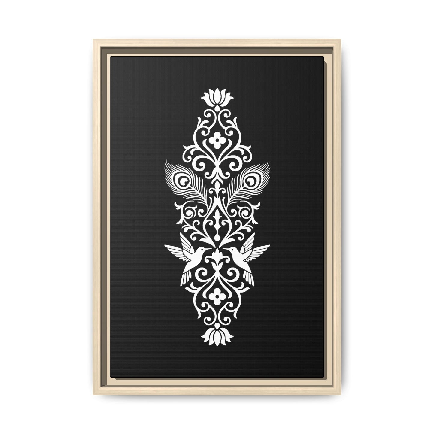 Hummingbird Soulmates - Framed Canvas