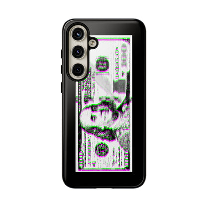 100 Dollars Bill - Green/Magenta Glitch - Phone Case