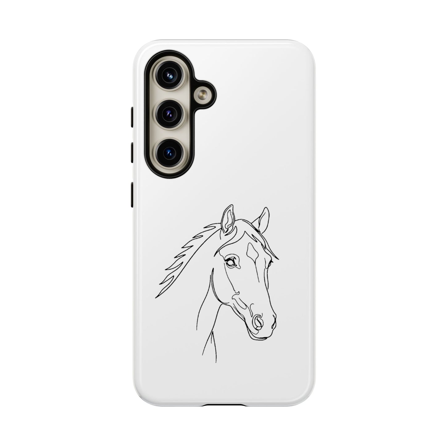 Horse Portrait Sketch - Tough Phone Case