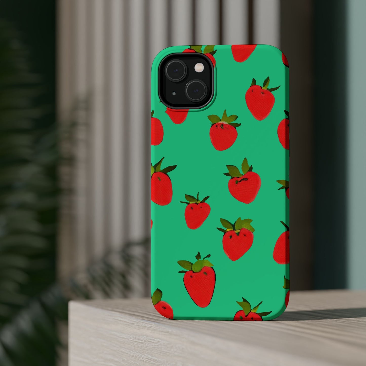 Strawberry Pattern - Magnetic Phone Case