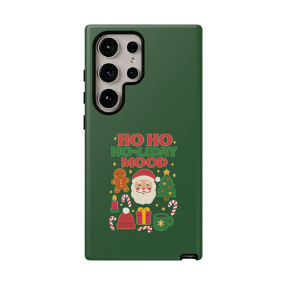 Christmas Phone Case, Ho Ho Ho-liday Mood, Festive Phone Cover, Santa Christmas Accessory, Holiday Gift, Winter Vibes