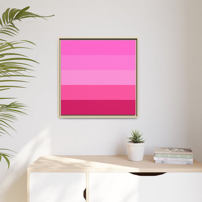 Valentine Rose Colors - Framed Canvas