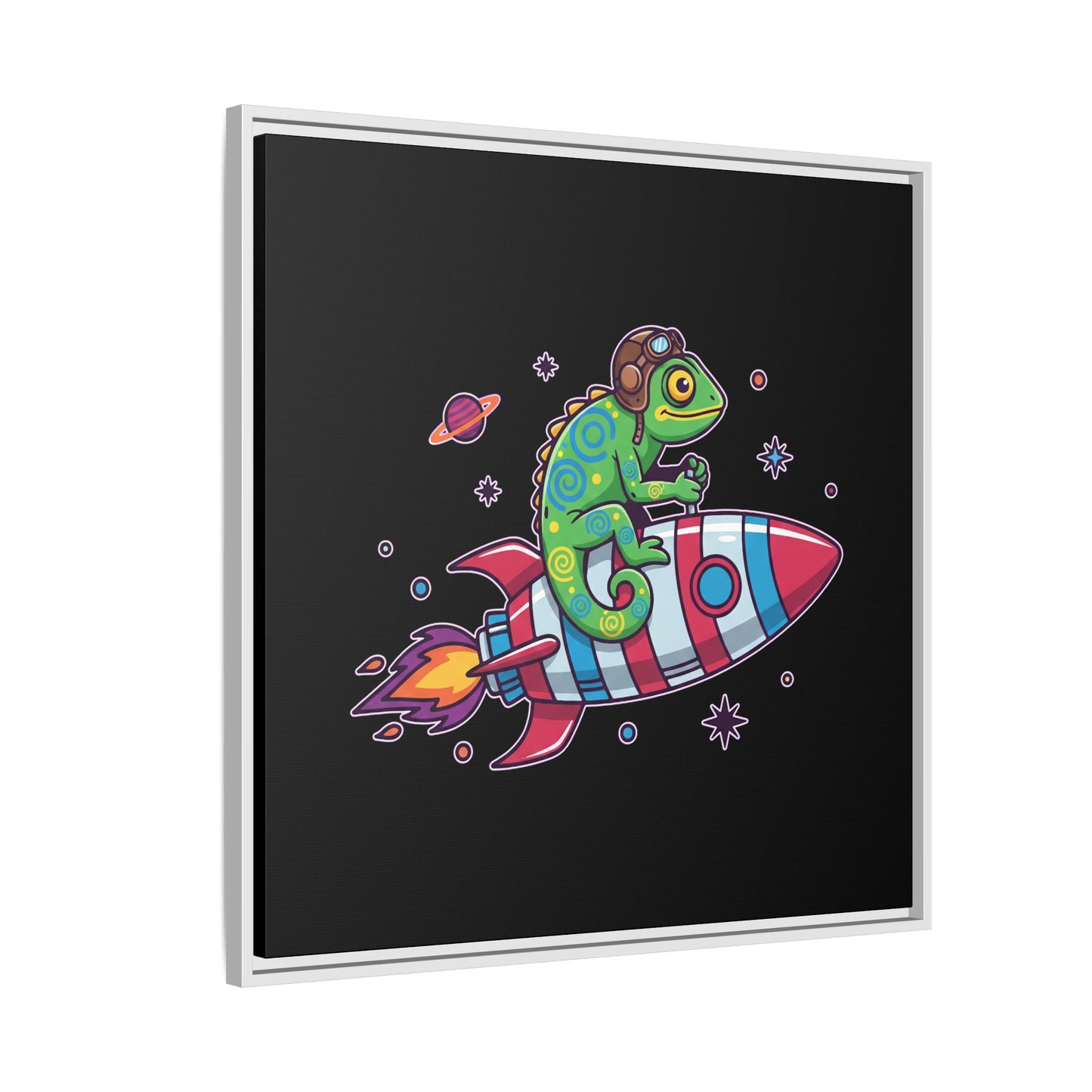 Cosmic Rider - Framed Canvas