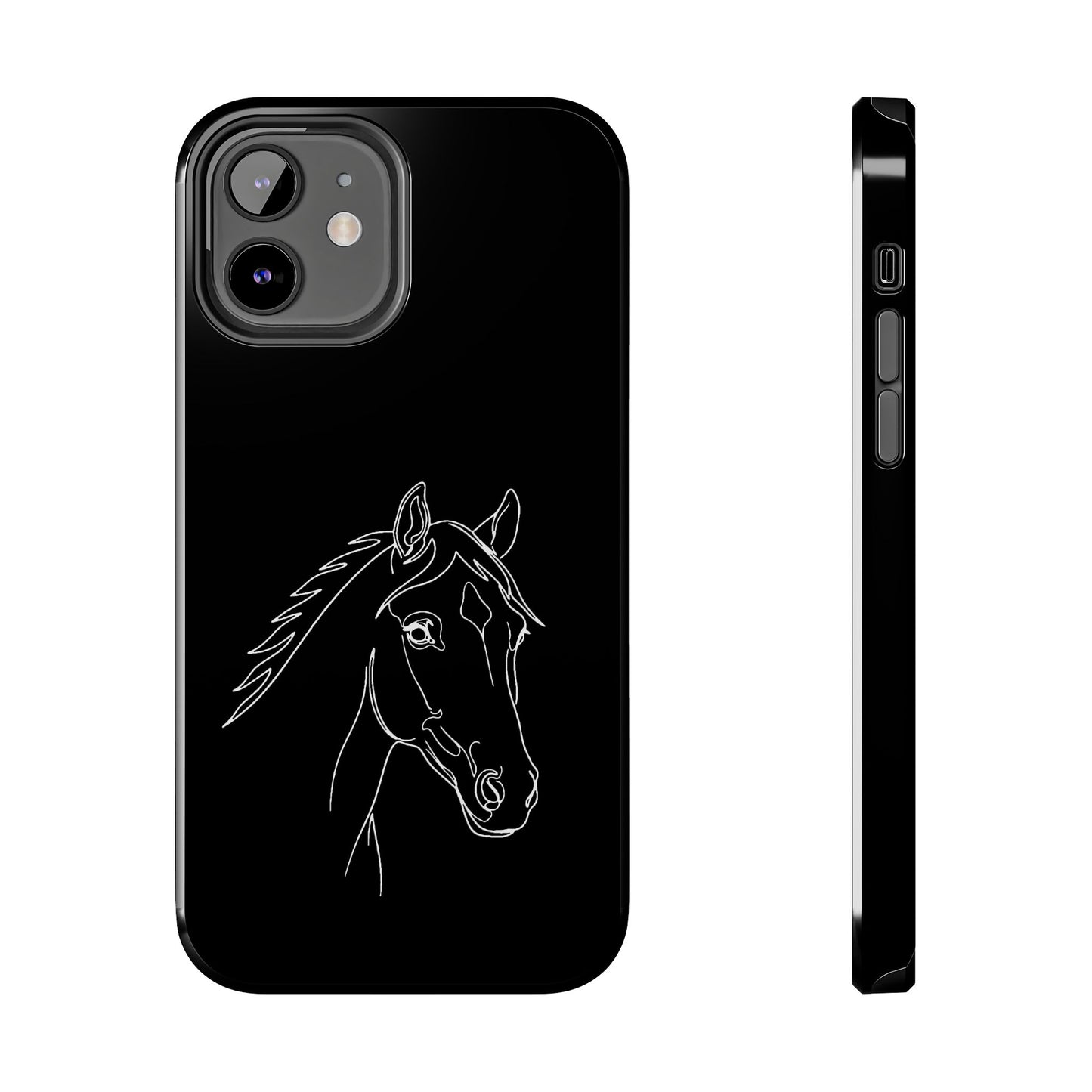 Horse Portrait Sketch - Phone Case