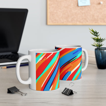 Abstract Rainbow Swirl Arc - Mug