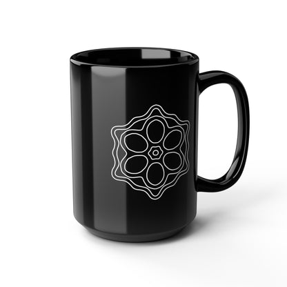 Intricate Shapes - Black Mug