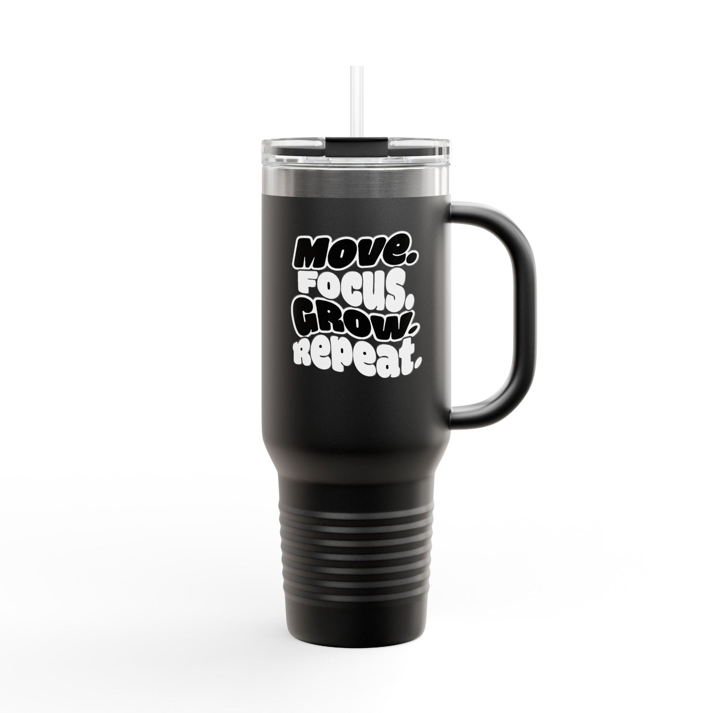 Move. Focus. Grow. Repeat. - Insulated Mug