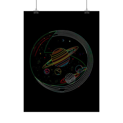 Galactic Rolled Posters, Space Wall Art, Planetary Decor, Astronaut Gift, Astronomy Print