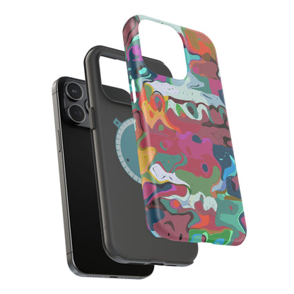 Colorful Abstract Marble - Magnetic Phone Case
