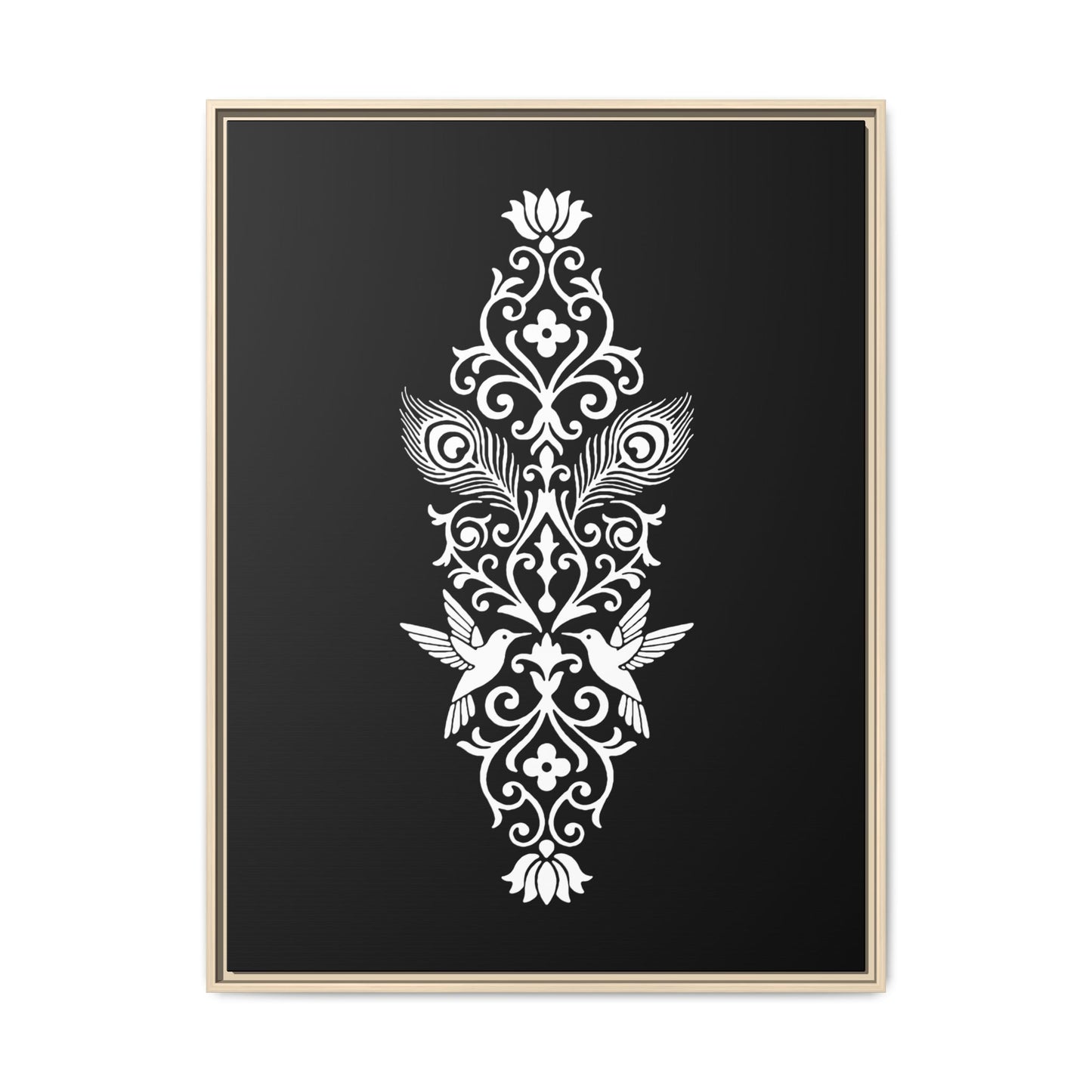 Hummingbird Soulmates - Framed Canvas