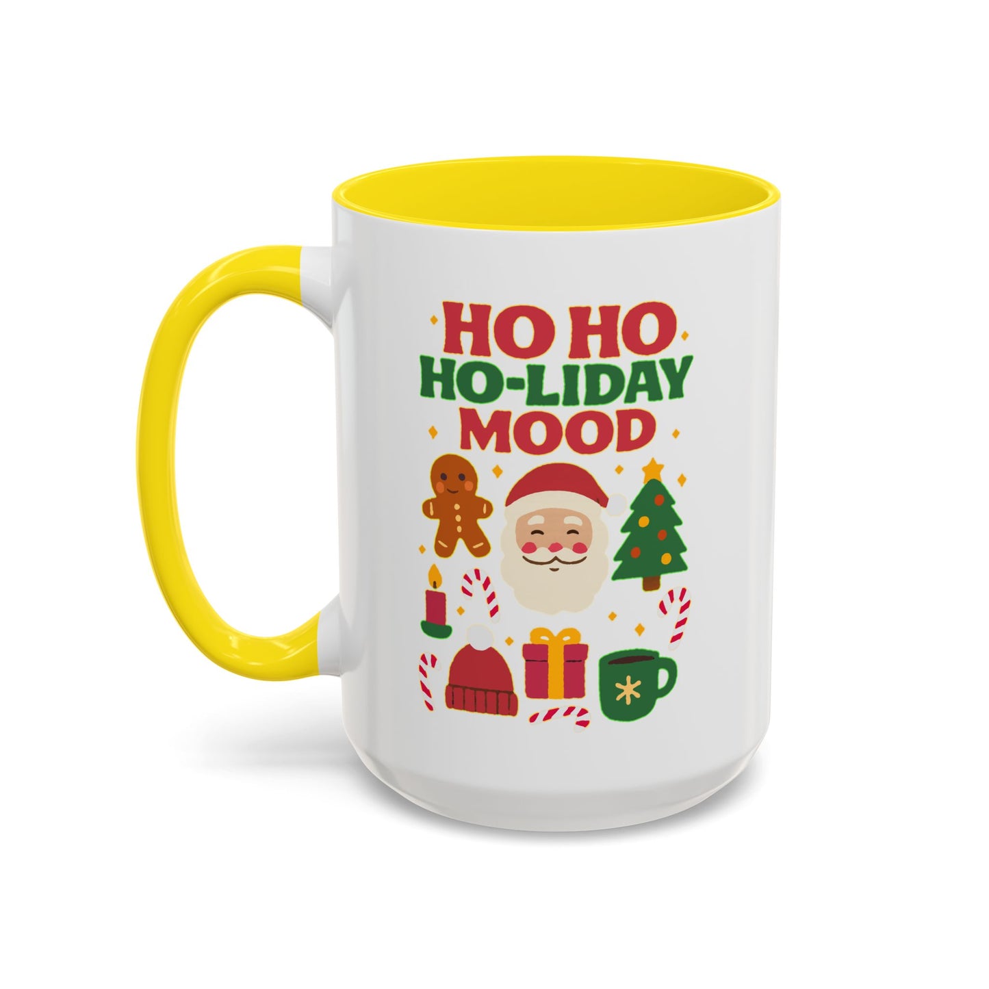 Ho Ho Ho-liday Mood - Color Accent Mug