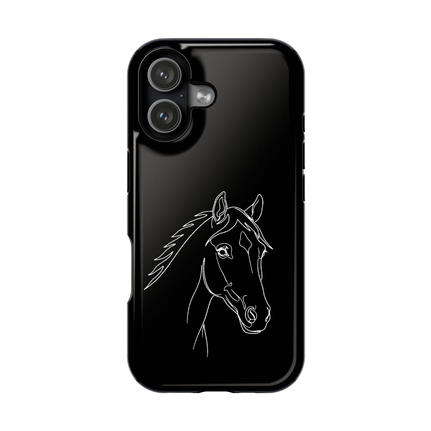 Horse Portrait Sketch - Magnetic Phone Case