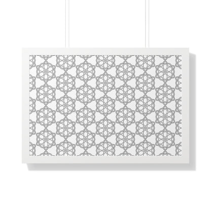 Elegant Geometric Framed Poster, Modern Wall Art, Home Decor, Gift Idea, Minimalist Design, Living Room Decoration
