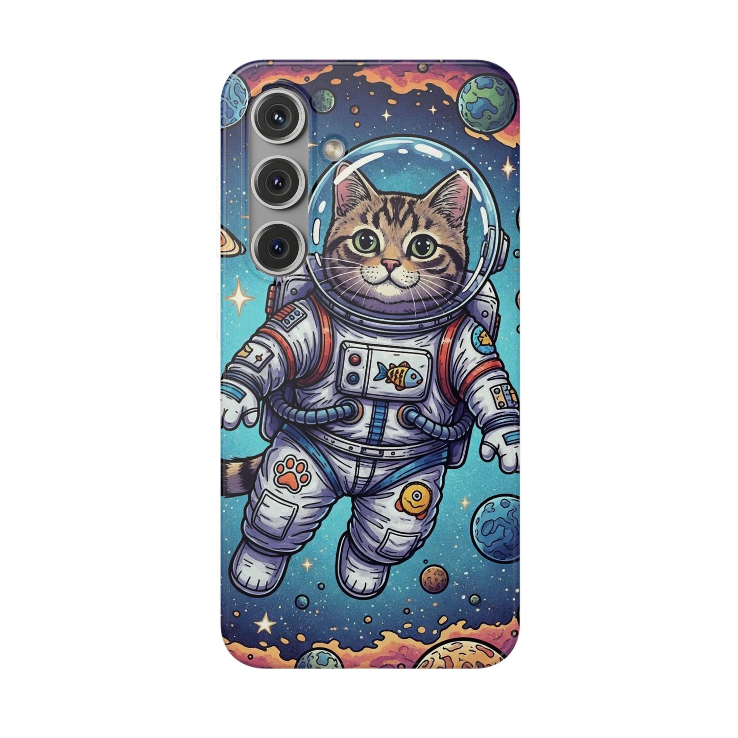 Astronaut Cat - Flexi Phone Case