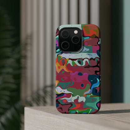 Colorful Abstract Marble - Magnetic Phone Case