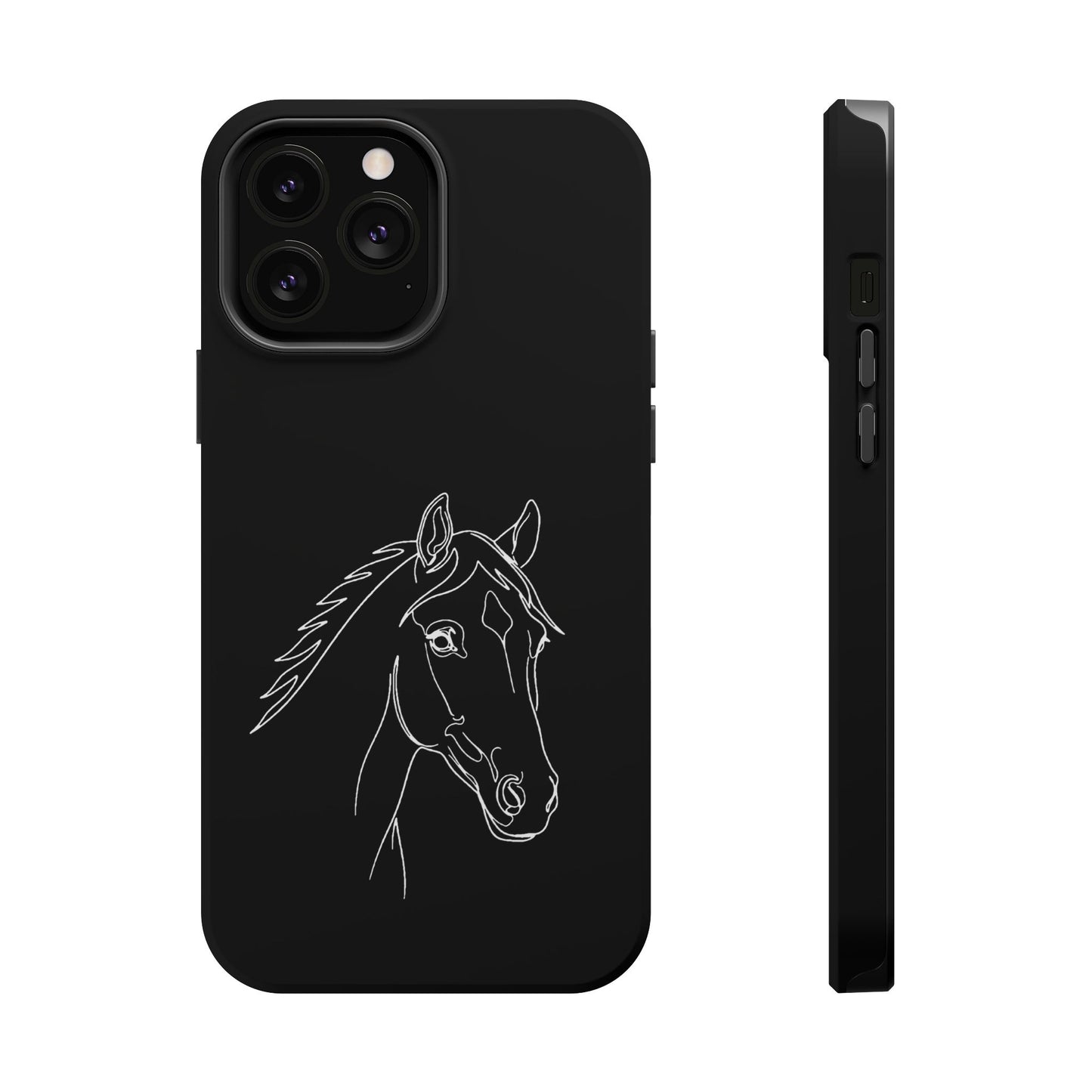 Horse Portrait Sketch - Magnetic Phone Case