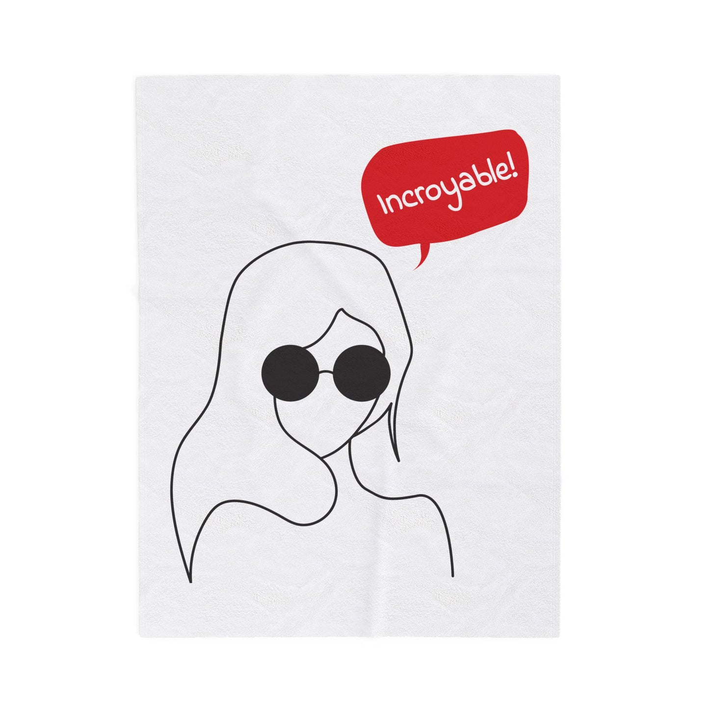 Incroyable Chic Girl - Plush Blanket