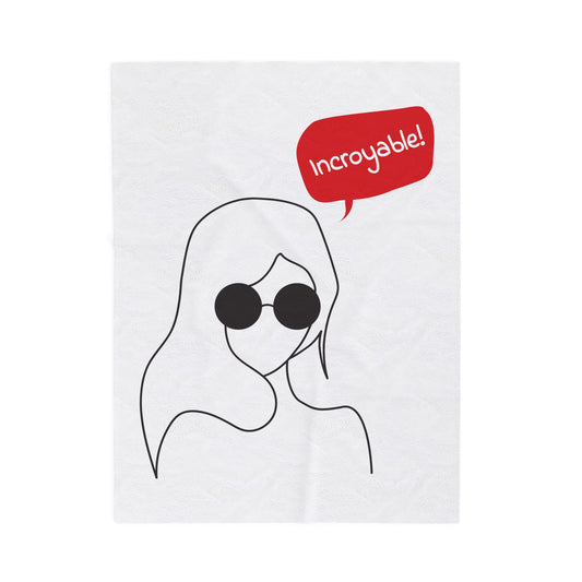 Incroyable Chic Girl - Plush Blanket