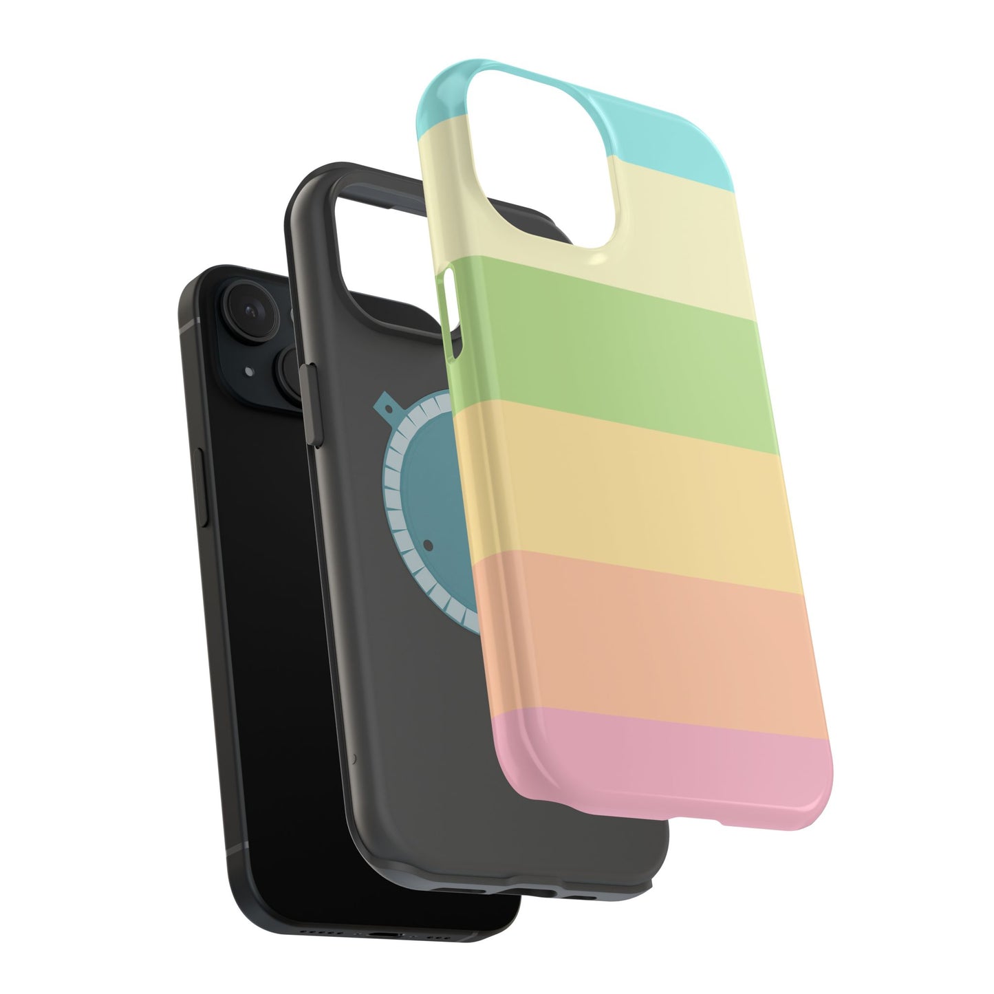 Pastel Stripes - Magnetic Phone Cover