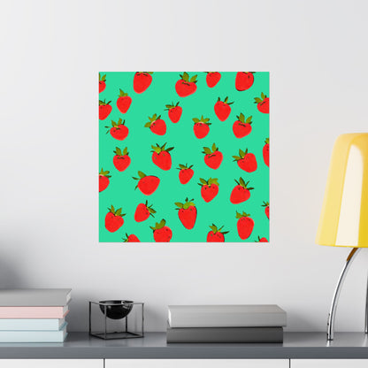 Strawberry Pattern - Poster