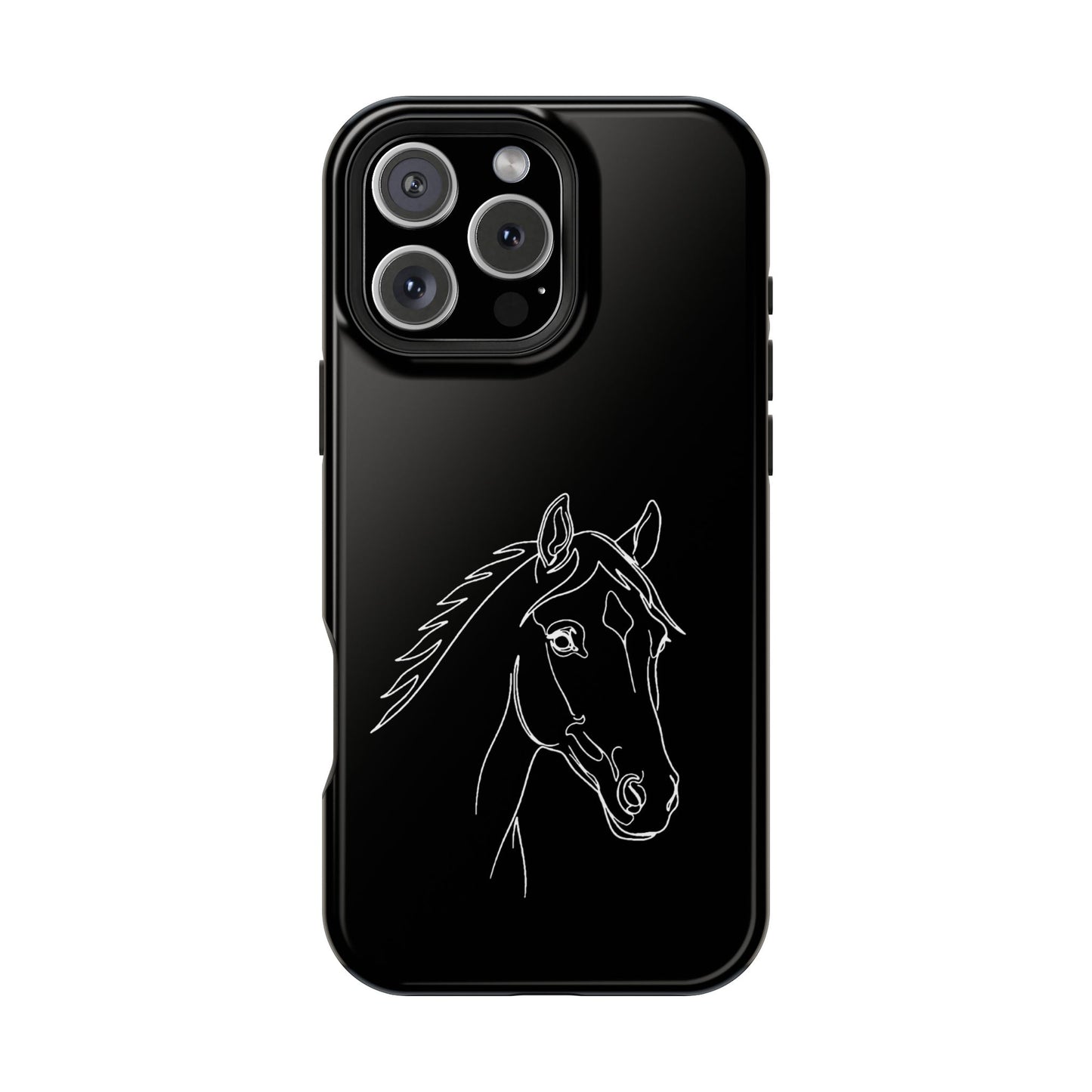 Horse Portrait Sketch - Magnetic Phone Case