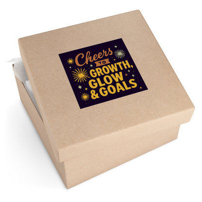 Celebratory Vinyl Stickers for Personal Growth, Cheerful Decor, Goals Planner, Motivational Gifts, Stickers for Growth Mindset
