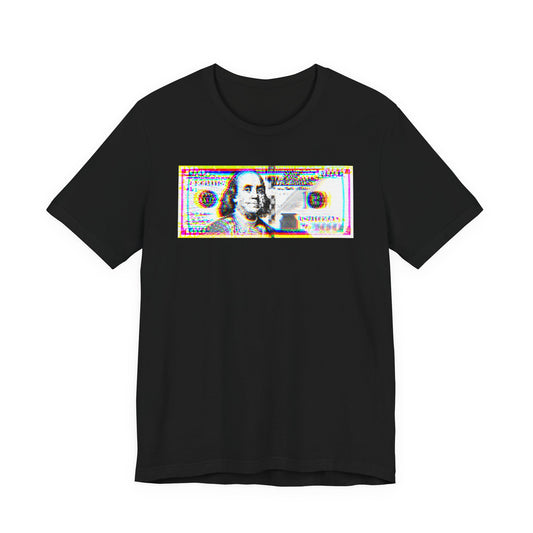 100 Dollars Bill - Neon Color Explosion - T-Shirt