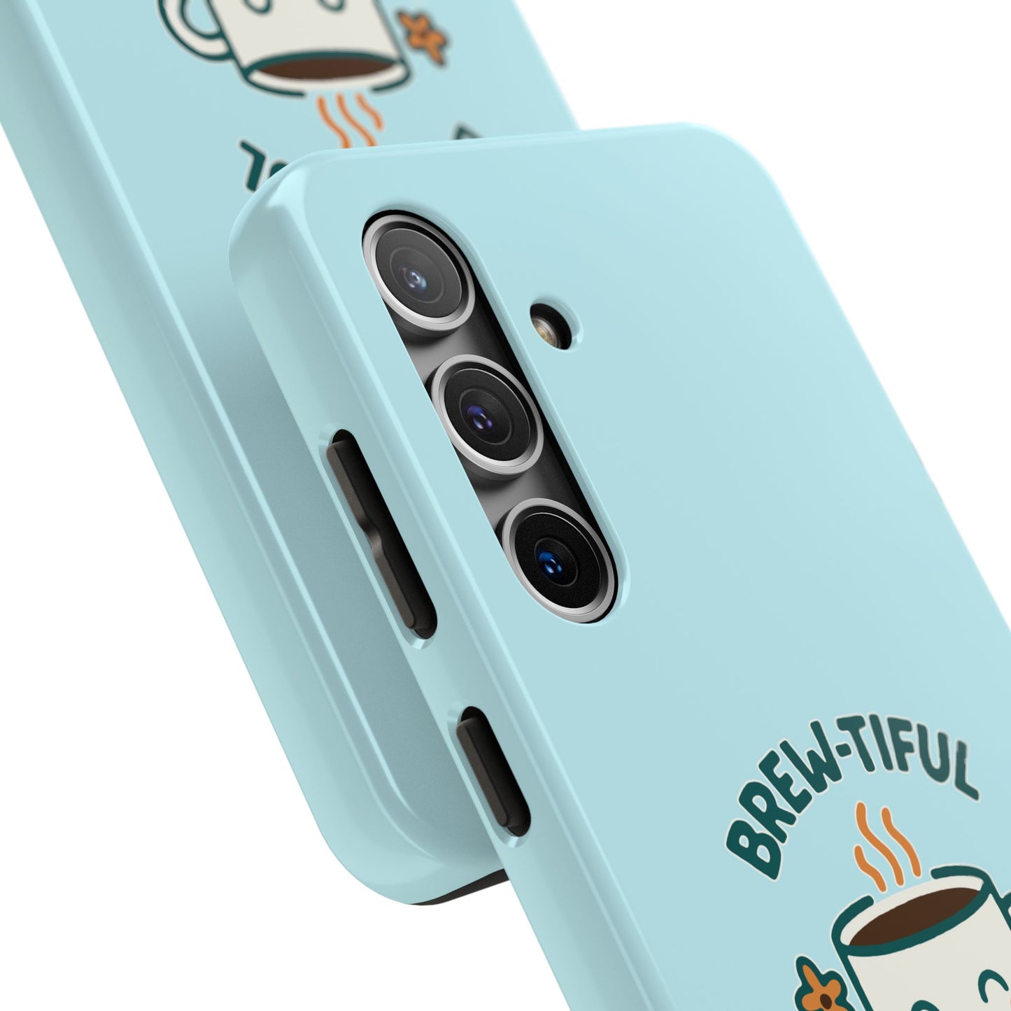 Brew-tiful Mornings Start Here - Phone Case