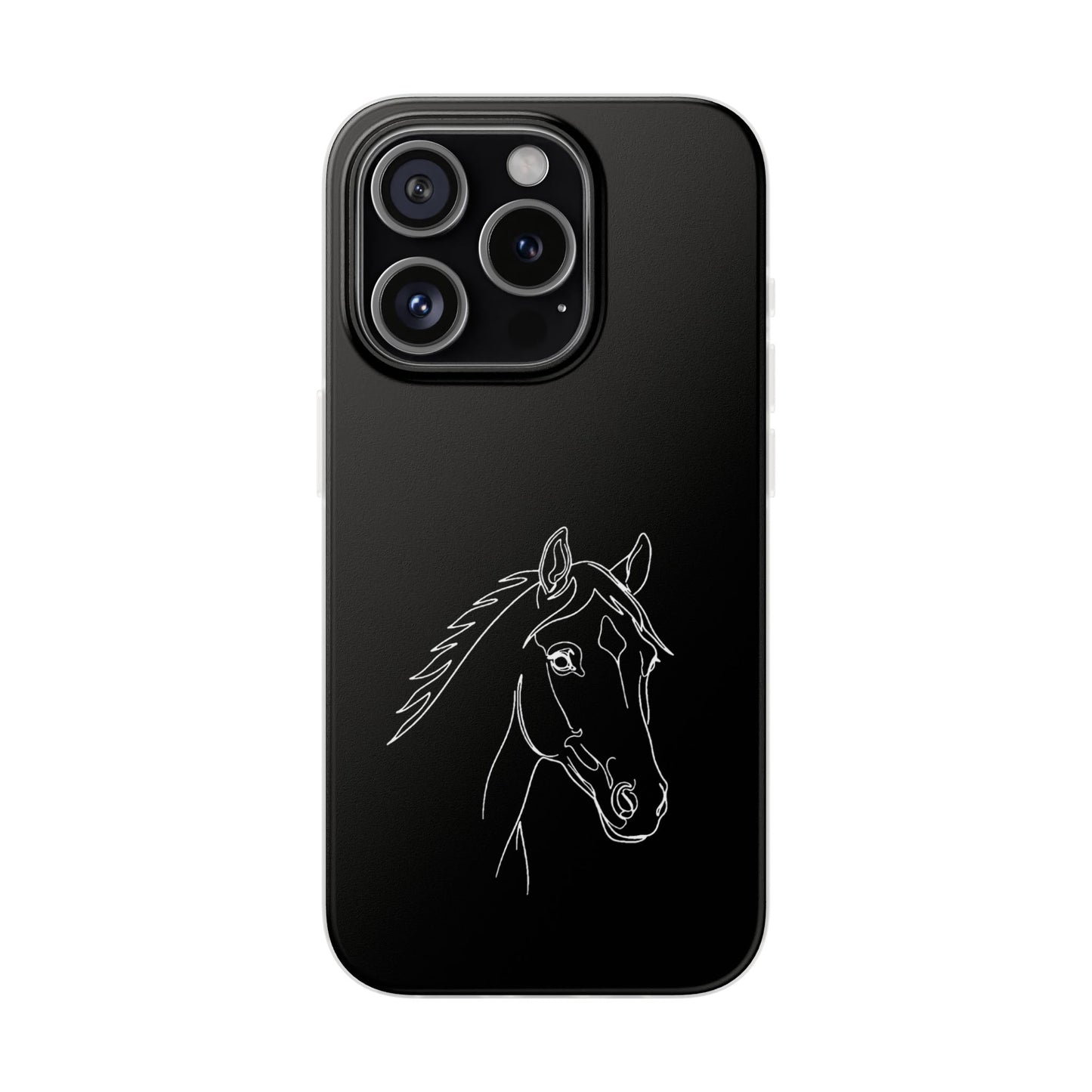 Horse Portrait Sketch - Flexi Phone Case