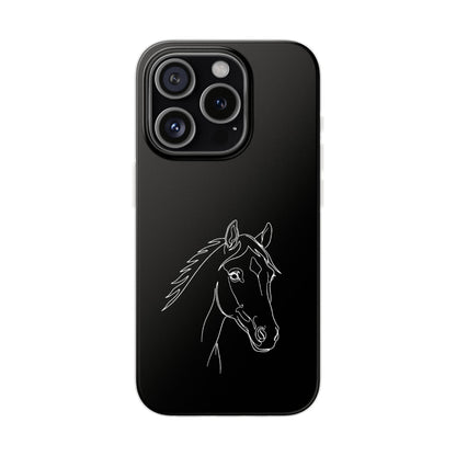 Horse Portrait Sketch - Flexi Phone Case