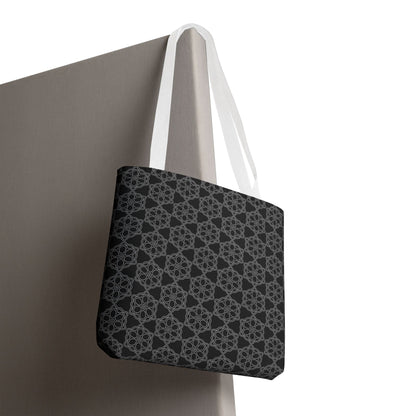 Chic Monochrome Tote Bag, Stylish Shopping, Travel, Everyday Use, Gift, Minimalist Decor