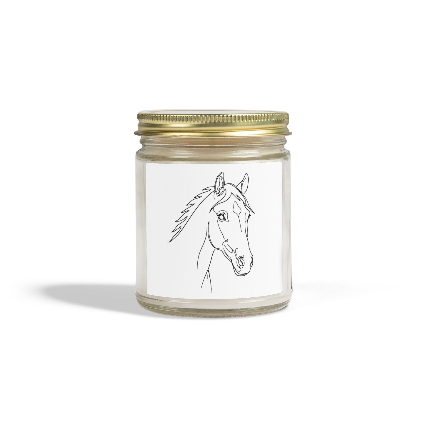 Horse Portrait Sketch - Scented Candle