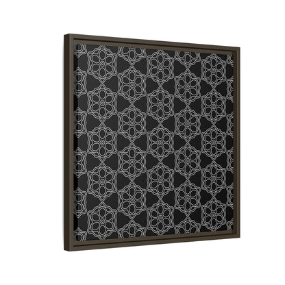 Geometric Sacred Flower - Framed Canvas