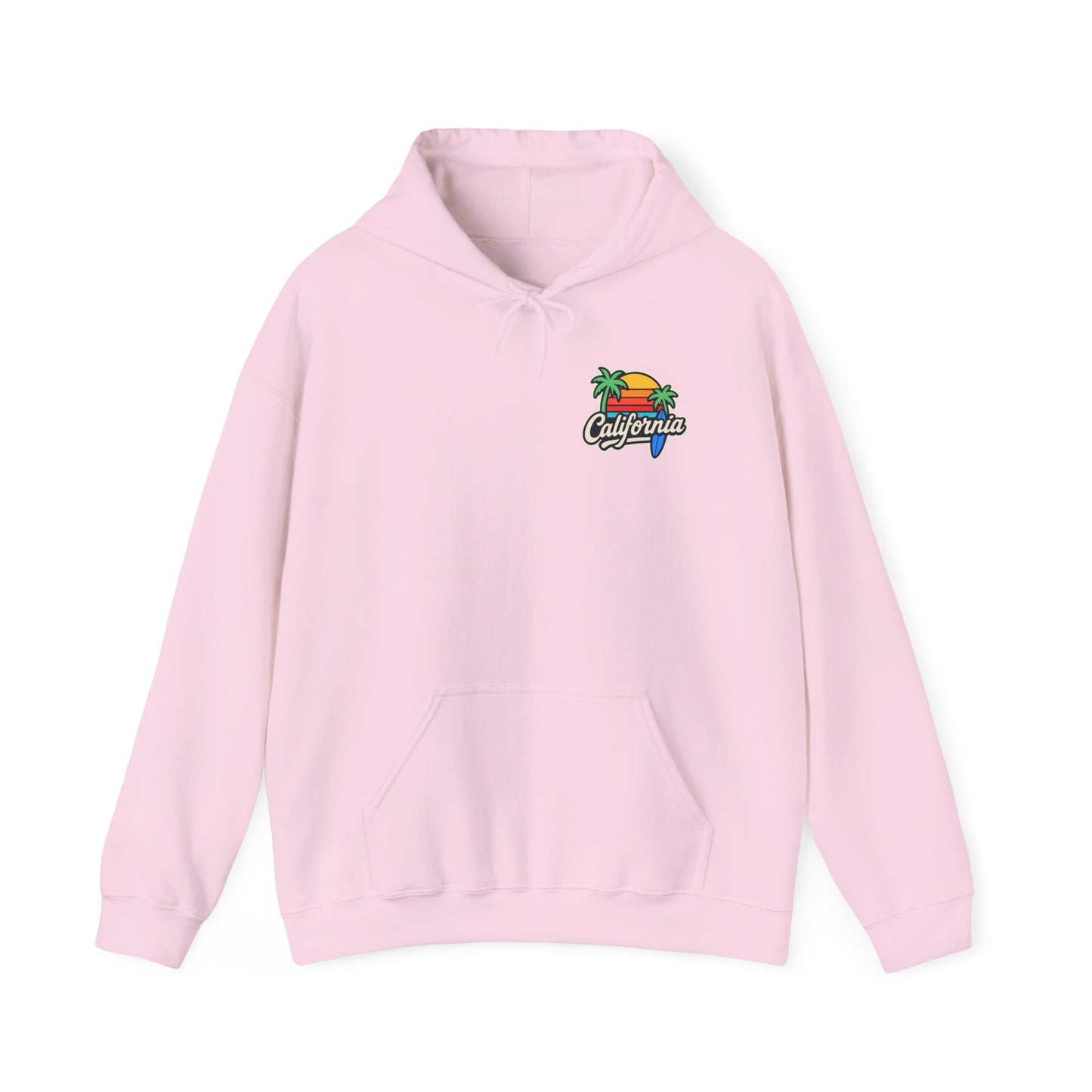 California Vibes Unisex Heavy Blend Hooded Sweatshirt - Cozy Beachwear, Summer Gift, Chill Fashion, Surf Style, Casual Layer