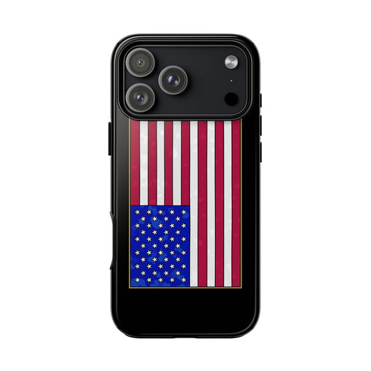 New Glory American Flag (Gold Edge Edition) - Phone Case