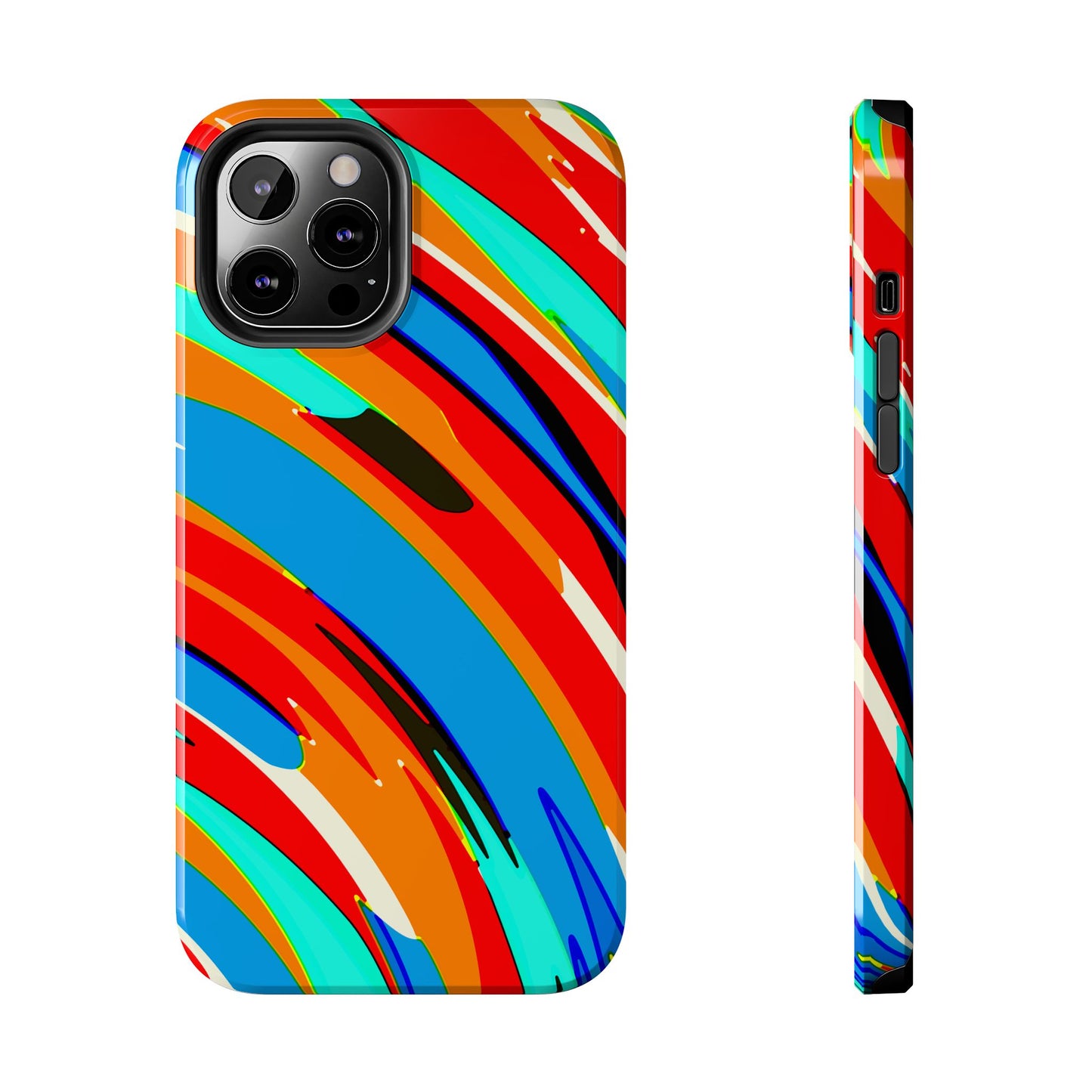 Abstract Rainbow Swirl Arc - Phone Case