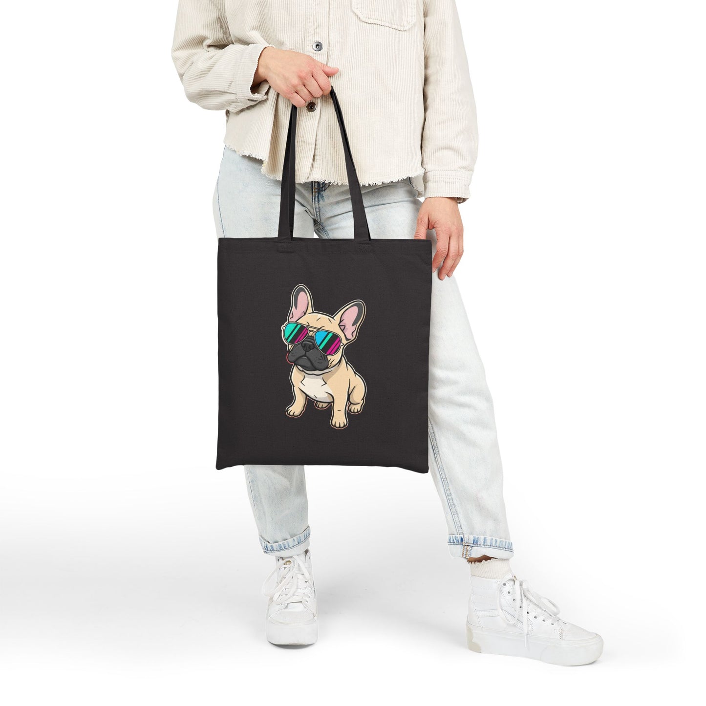 French Bulldog with Sunglasses - Tote Bag